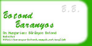 botond baranyos business card